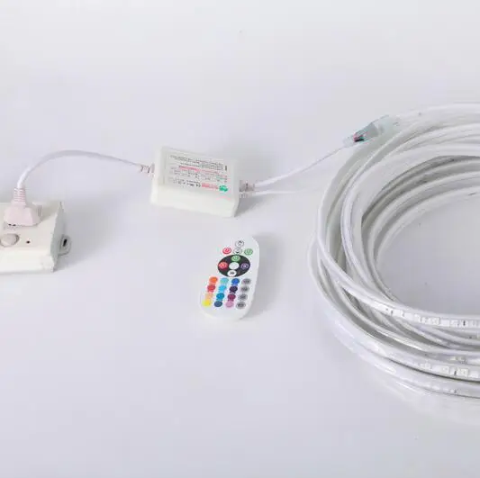 Светодиодная лента 5050 RGB 110 В 220 в 60 светодиодов/м IP65 водонепроницаемая