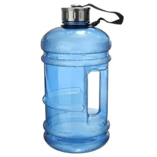 Синий Портативный 2.2L BPA БЕСПЛАТНО пластиковый большой емкости тренажерный зал Спортивная бутылка для воды Открытый Пикник велосипед кемпинг бутылка для воды - Цвет: Синий