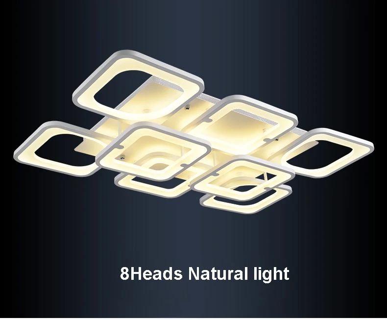 Современная светодиодная потолочная лампа светильник с дистанционным