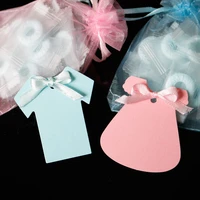 50pcs cute baby dress paper gift tags blank hang tags diy handmade label for baby shower birthday party decoration