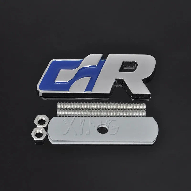 Blue Grille Автомобильный передний капот Гриль Эмблема Авто решетка значок для Volkswagen R Racing VW Sagitar Passat Golf Tiguan Touareg CC GR SR наклейка - Название цвета: Blue Grille