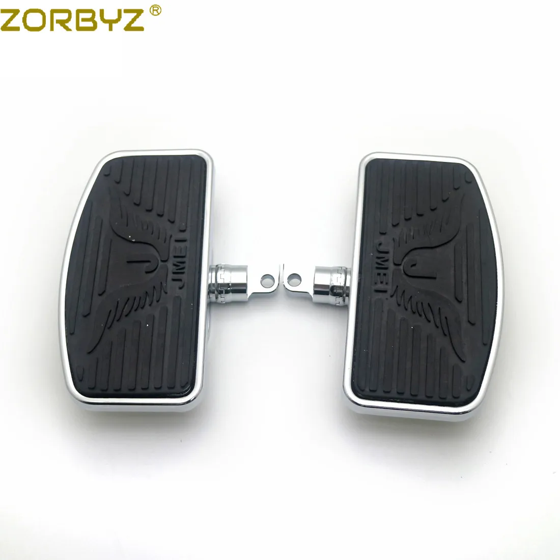 ZORBYZ пара черных регулируемых передних и задних пассажирских напольных подножек
