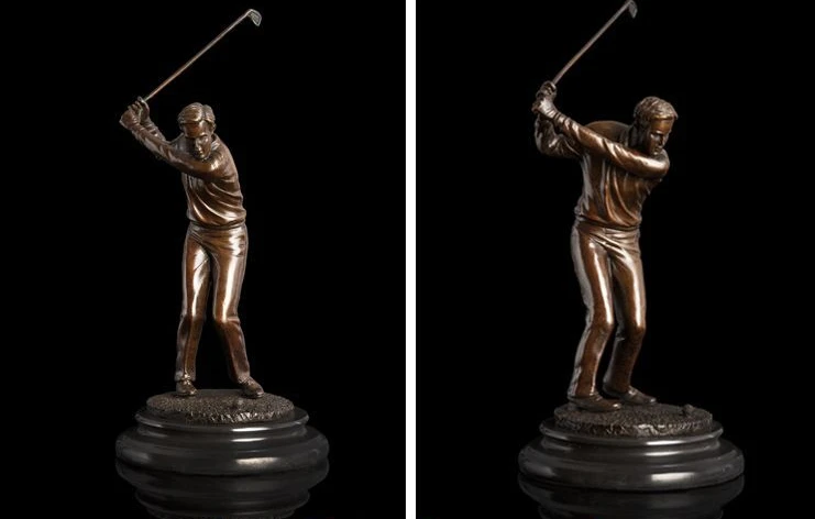 Скульптура в стиле арт деко Мужская Бронзовая статуя игрока гольф|statue bronze|statue
