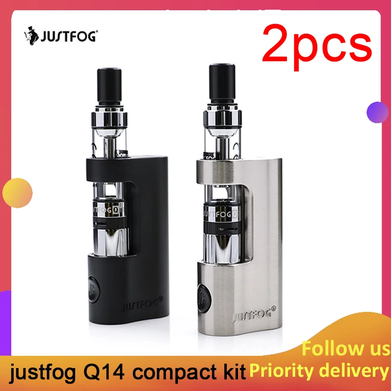 2 шт./лот Justfog Compact 14 Комплект 1500 мАч встроенный аккумулятор с 1 8 мл клиромайзер vs