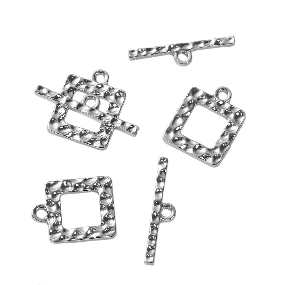 Doreen Box квадратные переключения застежек из сплава и цинка два цвета для