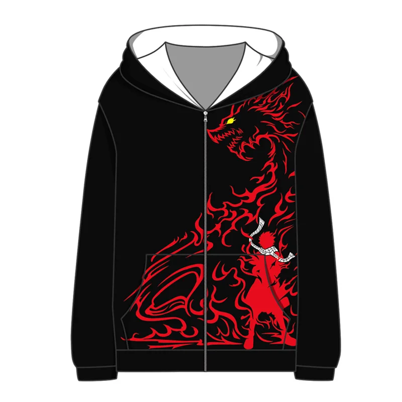 Cosroad аниме Феи хвост Толстовка Natsu Dragneel косплей костюм для мужчин и женщин