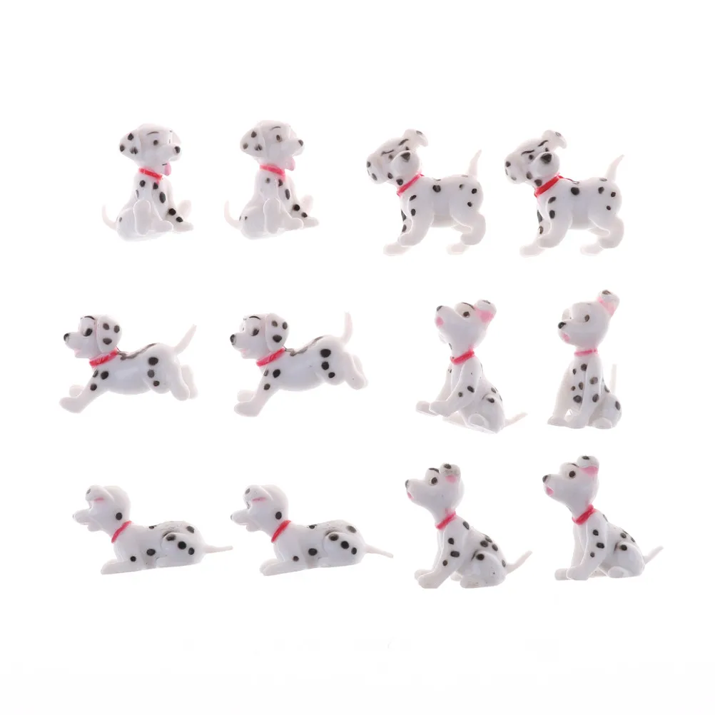 

1:12 Scale Spotted dog Dollhouse Miniature Toy Doll Food Kitchen living room Accessories 2pcs