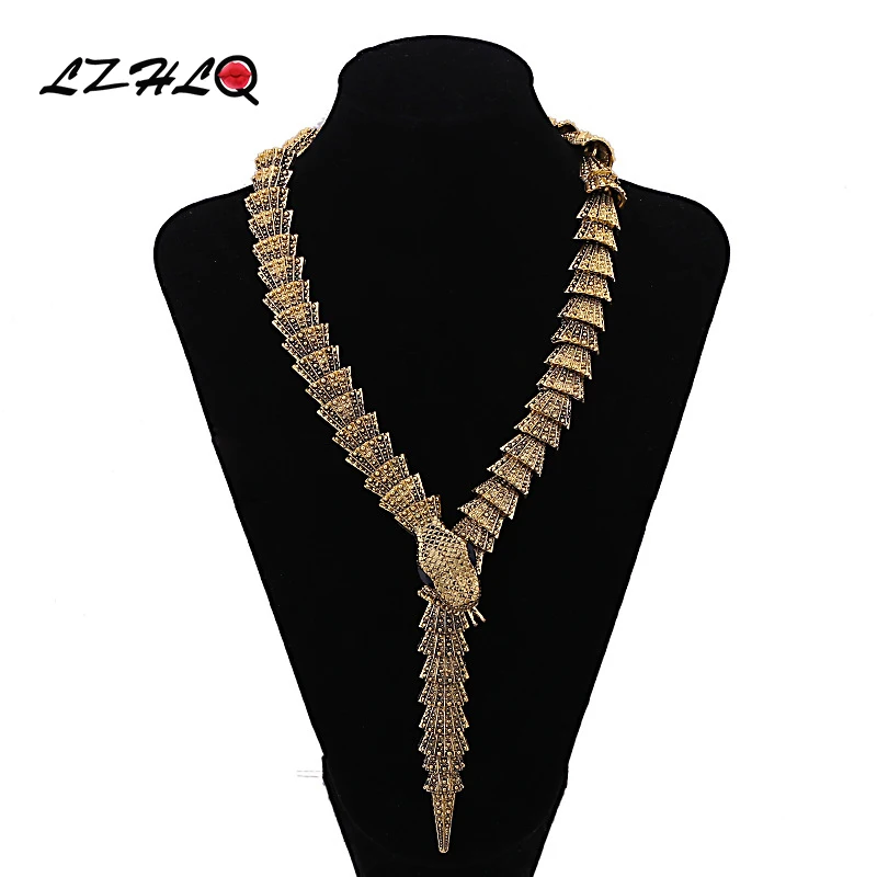 Женское Винтажное колье чокер со змеиным плетением|jewelry women|snake chokerstatement necklace |