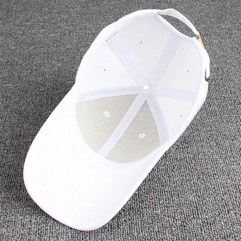 

[AETRENDS]White baseball hats for men or women snapback caps baseball cap Z-6296