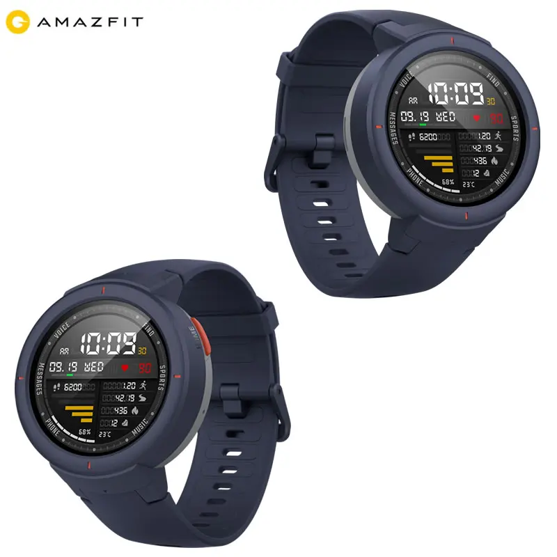Глобальная версия Amazfit Verge Smartwatch gps ответ на звонки монитор сердечного ритма во время сна МУЗЫКА Смарт часы IP68 Водонепроницаемый 11 видов спорта