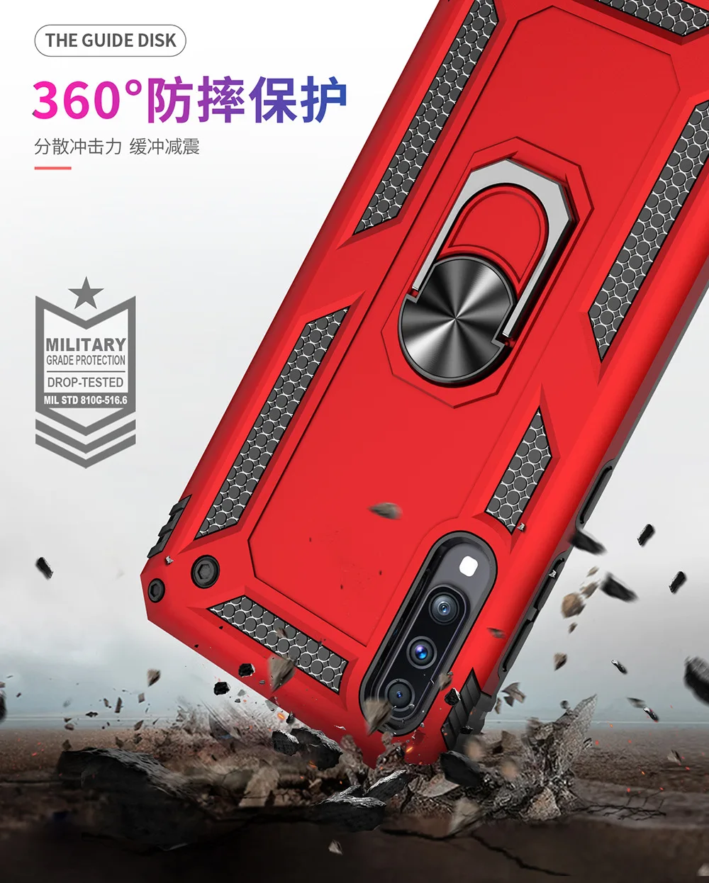 Роскошный ударопрочный защитный чехол для телефона Samsung Galaxy A70 A50 A30 автомобильный