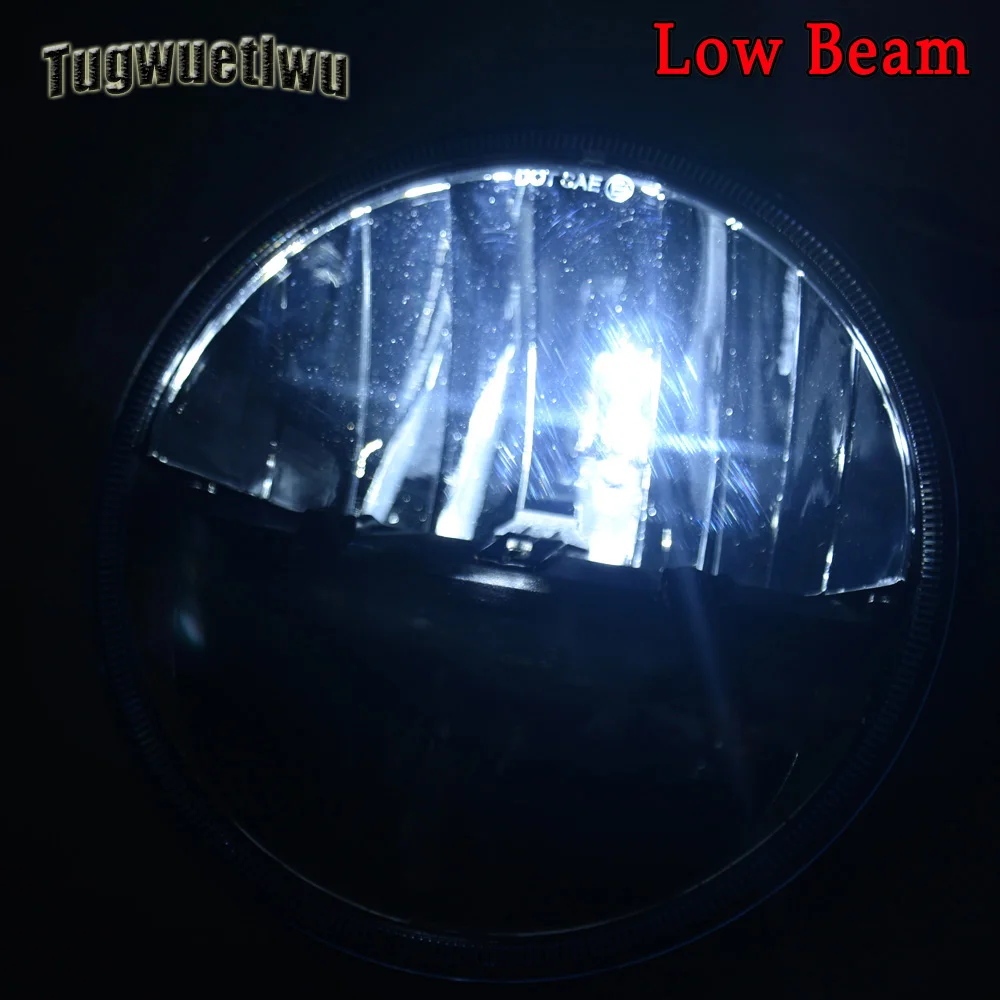 1 pair hot selling 7inch round LED headlight projector headLamp led for jeep wrangler jk cj tj lj lada niva land rover | Автомобили и