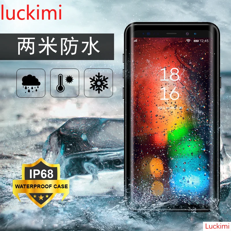 Для Samsung S8 plus Note 8 S9 9 IP68 Дайвинг Водонепроницаемый Профессиональный плавательный
