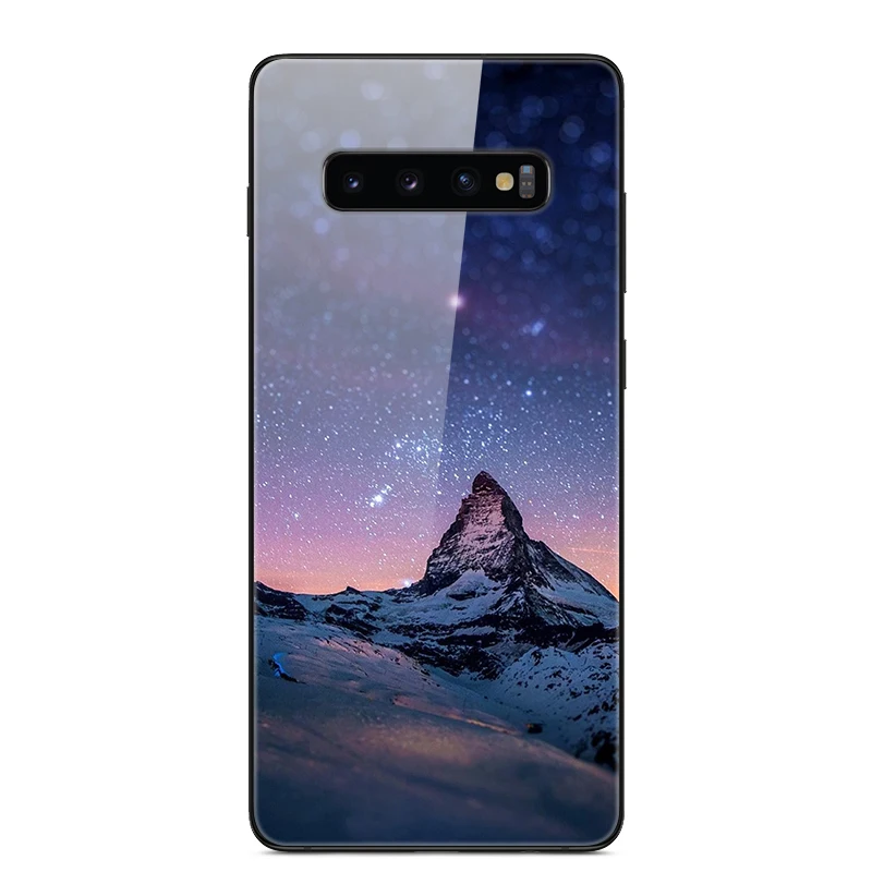 Чехол из закаленного стекла для samsung Galaxy S10 Plus, чехол s, мягкий бампер, Жесткий ПК, задняя крышка для samsung S10 Lite S10e e Funda S 10 Plus