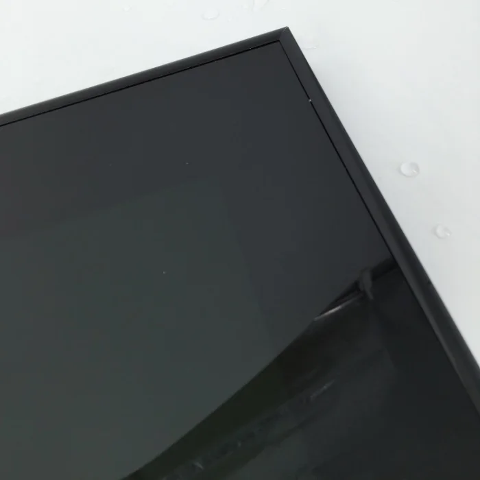 Brushed Black Color Популярные Заказные алюминиевые рамы кухонного шкафа стеклянные дверцы доступны в различных цветах - Цвет: Brushed Black Color