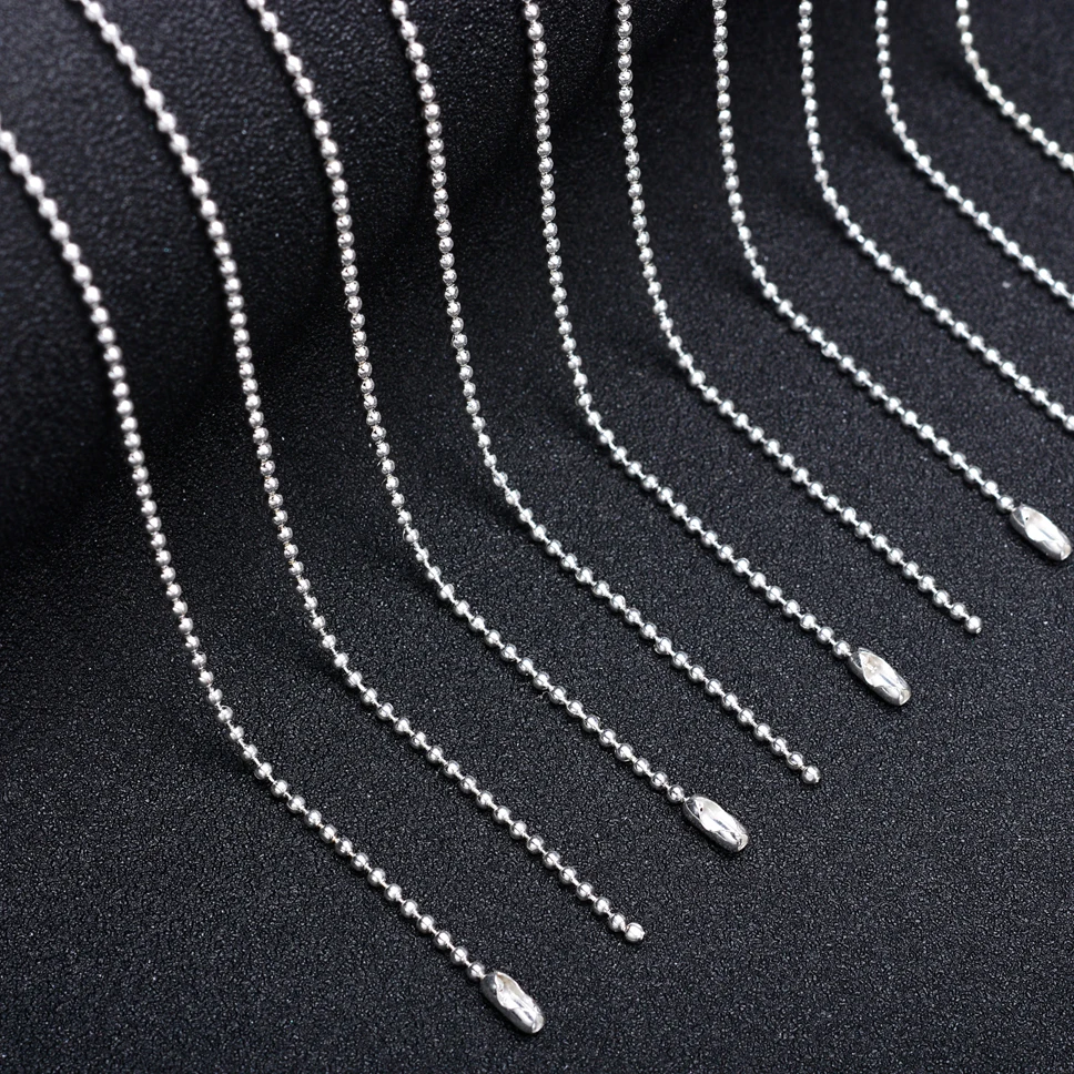 

72cm Length 2.4mm Brass Ball beads Chains Findings With DIY Necklace Petite Ball Chain Connectors Included