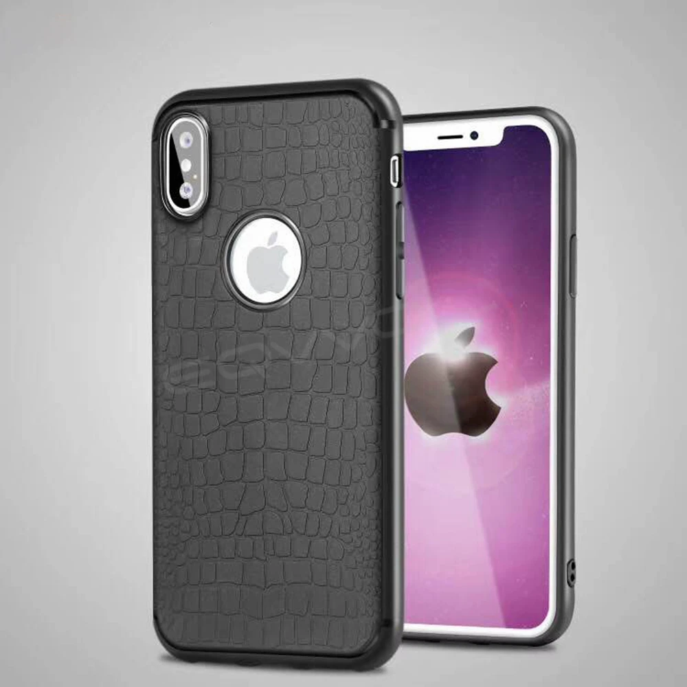 Eqvvol Magnet Mobile Phone Case For iPhone X 8 7 Plus Full Coverage Back Soft TPU Magnetic Leather Cover Cases iphone 6 6s |