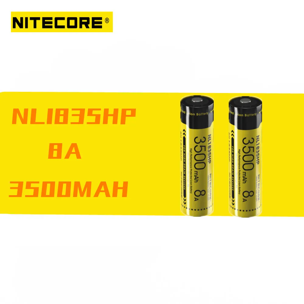 Аккумуляторная батарея Nitecore NL1835HP 2 шт. 3500 мАч 3 6 В 8A 12 Вт/ч|Портативные