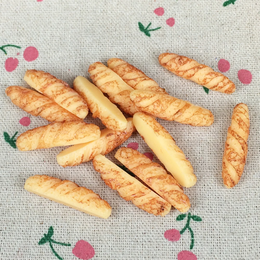 10 шт. Кабошон из смолы с плоским основанием искусственная еда хлеб украшение для