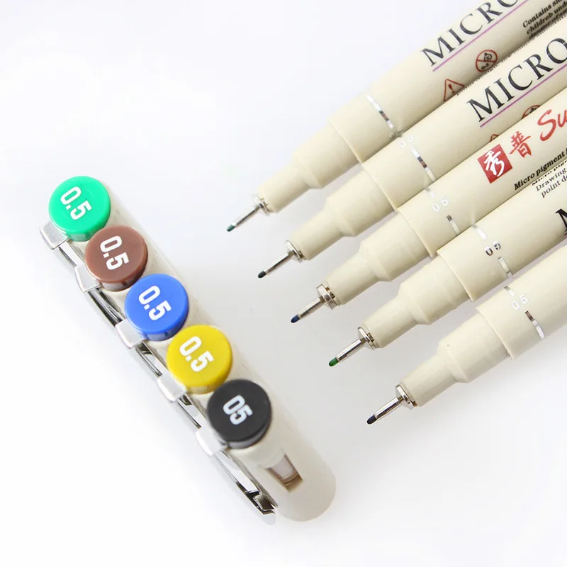 Маркеры для рисования манги 12 цветов 0 5 мм|art markers|marker finecolourmicron pen |