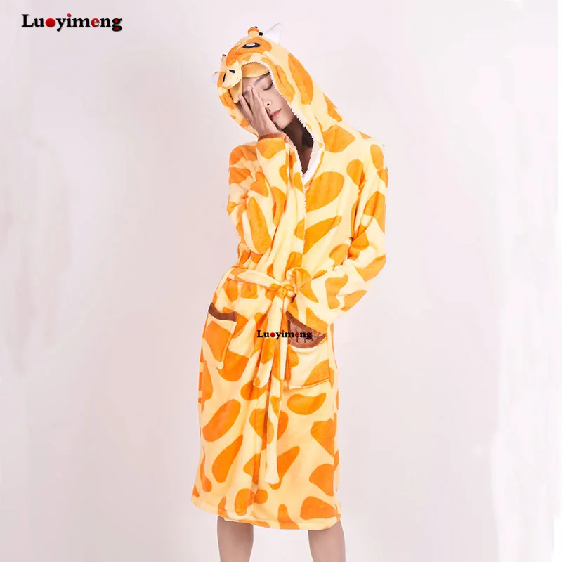 New Women Sleepwear Stich Pajamas Flannel Unicorn Sloth Onesie Adults Couple Cartoon Anime Pijama unicornio Pajama Home Clothing |