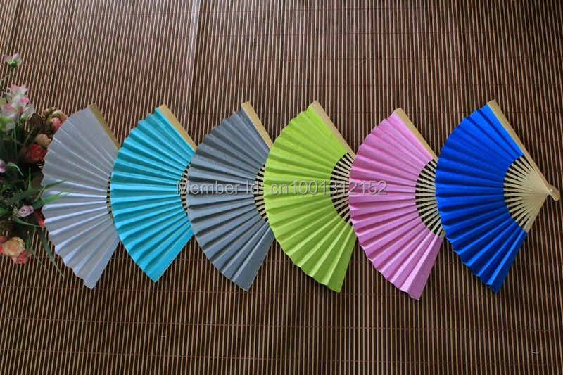 Бесплатная доставка 12 шт./лот цветной бумажный веер свадебный веер|fan 5v|fans barfan cooler