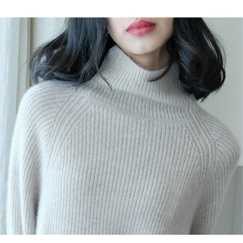 Зимний кашемировый свитер JECH Женский Рождественский подарок свитеры вязаный