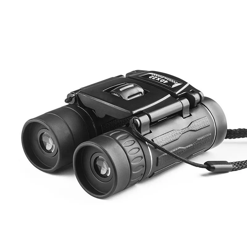 Черный Бинокль компактный зум Long Range 1000 м складной HD мощный мини-телескоп Бинокль оптика Охота Спорт Кемпинг Открытый - Цвет: Черный