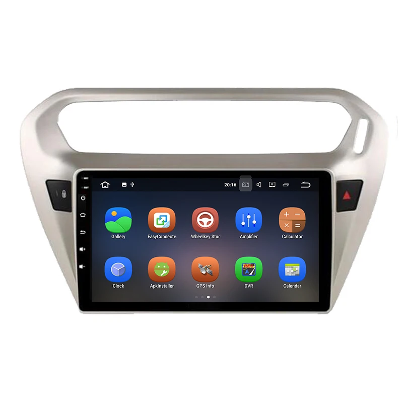 Автомобильный DVD проигрыватель Lenvio 2 Гб ОЗУ Android 7 1 GPS навигация для Peugeot 301 Citroen Elysee