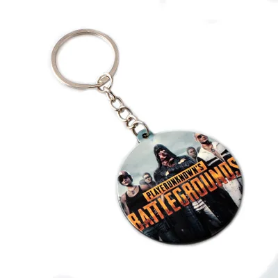 Стг игра Playerunknown's Battlegrounds акриловый брелок PUBG логотип победитель курица ужин 5*5