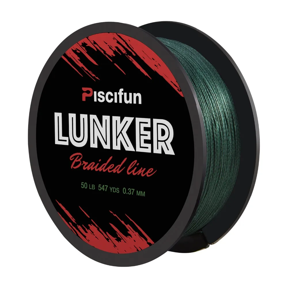Рыболовная леска Piscifun Lunker 500 м плетеная из твердого полиэтиленового волокна 0 06 5