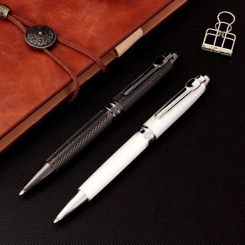 

1Pcs 1.0mm Luxury Twist Ballpoint Pen Business Signature Rollerball Business Office Supplies Stationery Writing Gift
