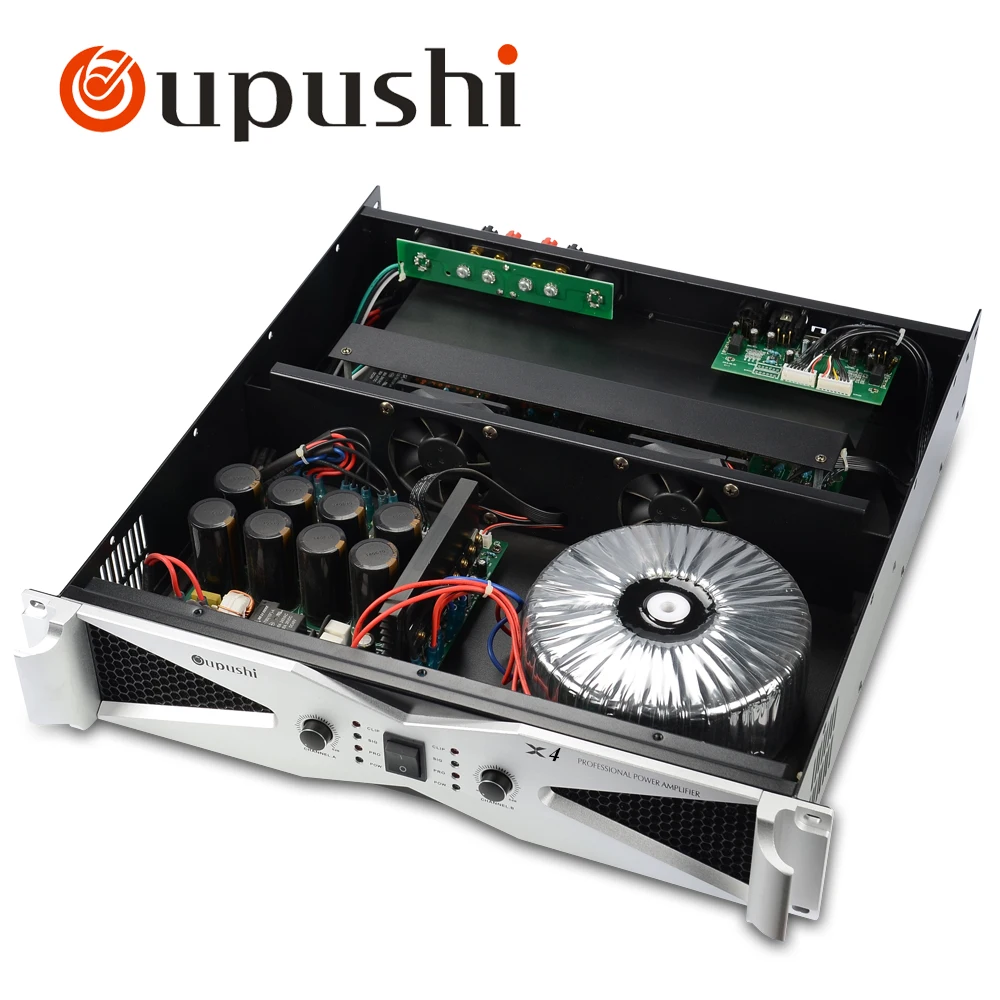 Oupushi X4 высококачественный 450 Вт усилитель двухканальный профессиональный аудио