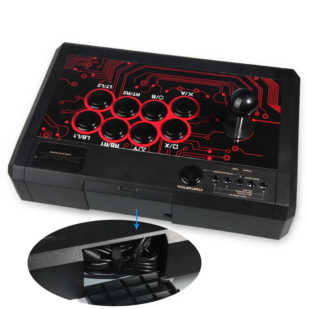 6 в 1 проводной Arcade Боевая палка джойстик для PS4 PS3 xbox один 360 Защитный
