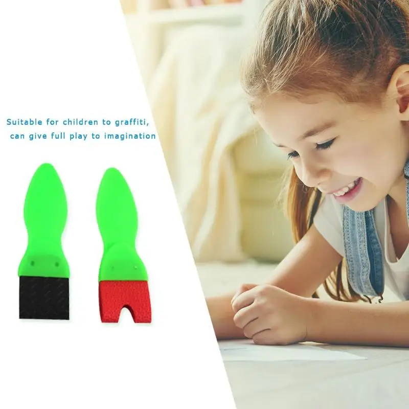 4 шт. губчатая кисть для рисования набор пластиковых ручек детский