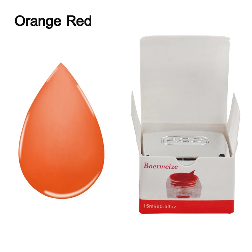 Чернила для татуировки оранжевый красный пигмент PCD микроблейдинг губ