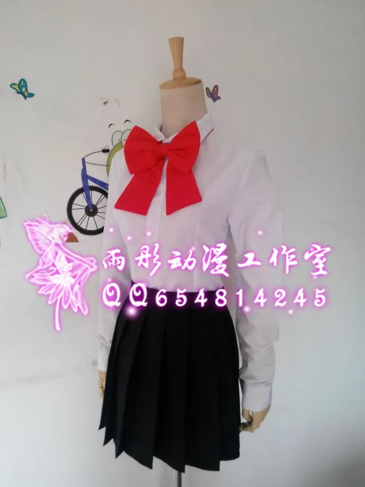 Костюм для косплея аниме тоуль киришима тука 3 в 1 футболка + юбка бабочка большие