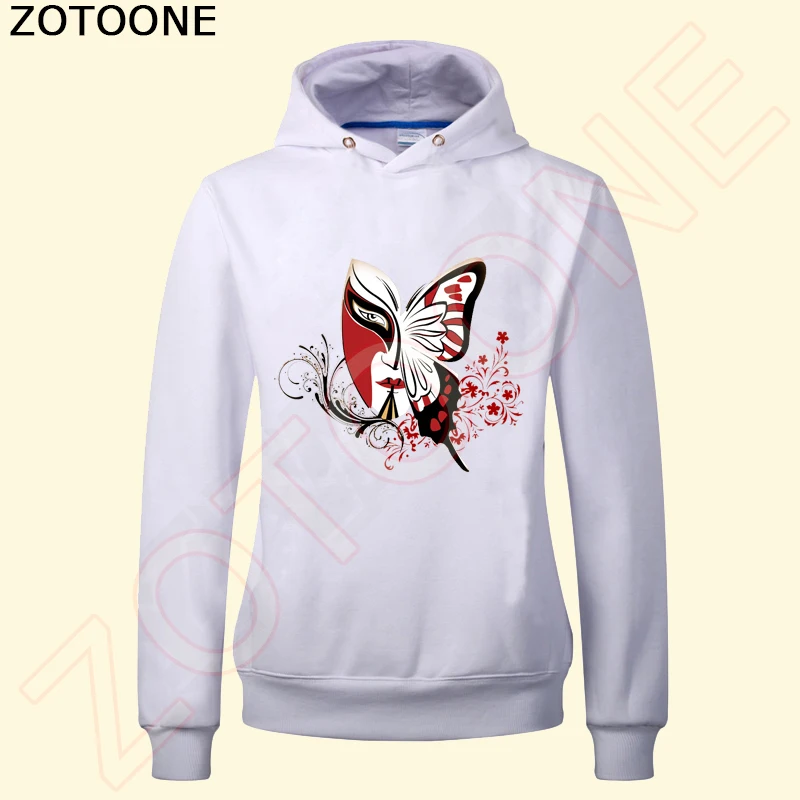 ZOTOONE Chinese Style Butterfly Patches For Clothing Flower Stickers Iron on Transfers Thermal Press Applique D | Дом и сад