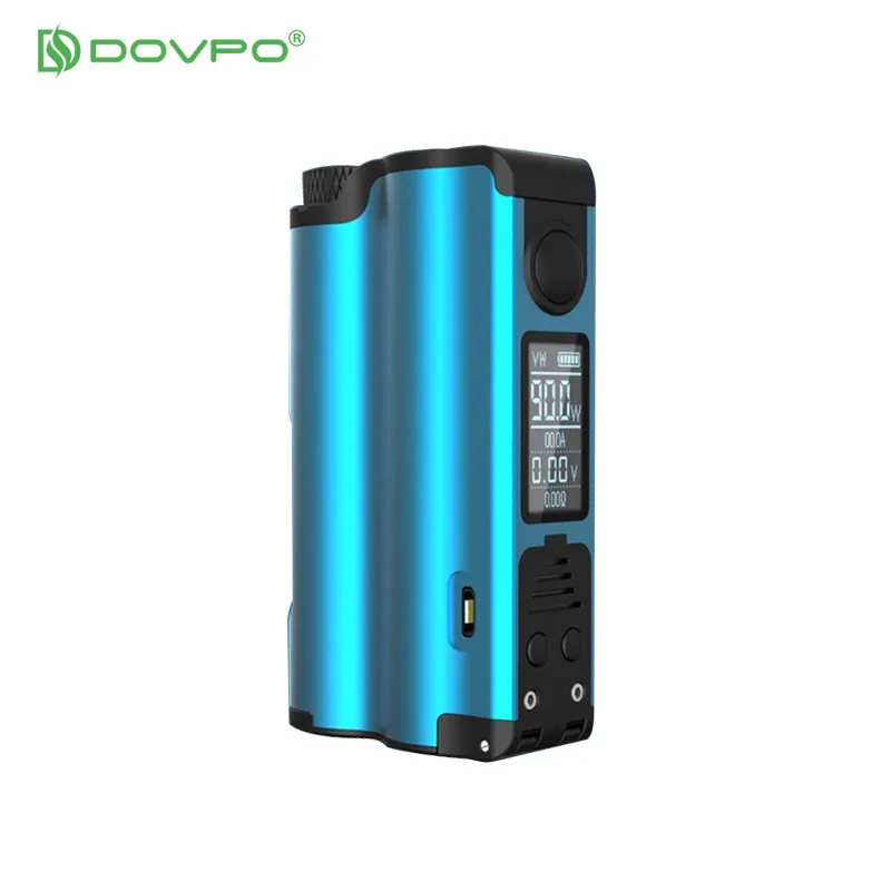 Оригинальный бокс мод DOVPO Topside 90 Вт Top Fill TC Squonk с большой бутылкой 10 мл и OLED экраном 0