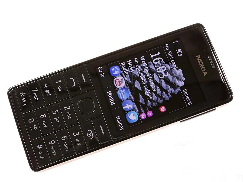 Nokia 515 разблокированный 2," 5MP камера одноядерный одна sim-карта или две sim-карты Иврит/английский/русский клавиатура телефон
