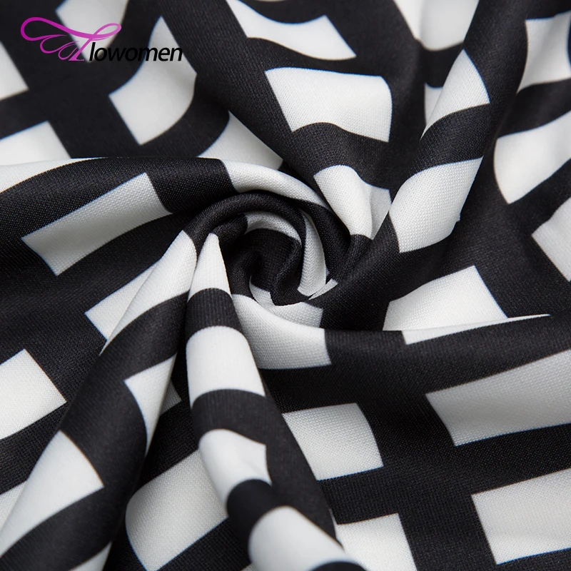Flowomen осень черный белый цвет пальто в клетку Винтаж Кардиган Тонкий с длинным