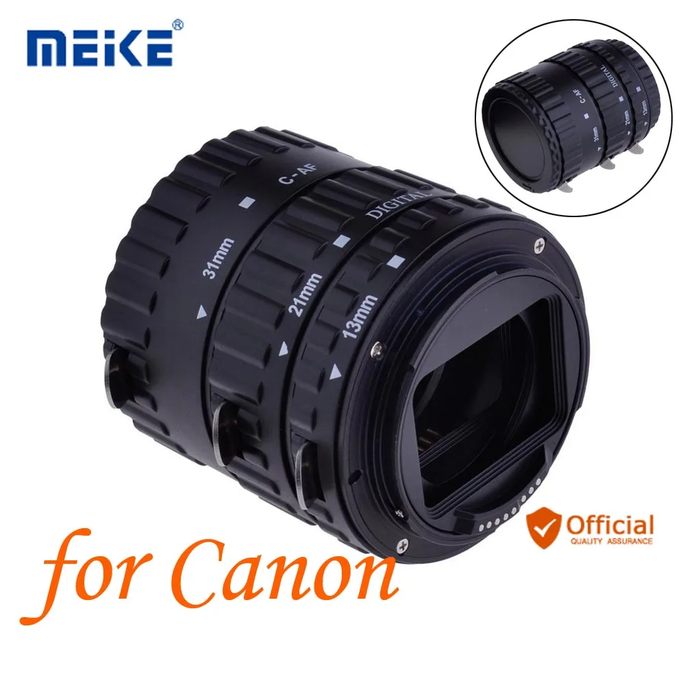 Meike Автофокус AF макро Удлинительное Кольцо для Canon EOS 1300D 800D 760D 750D 700D 650D 200D 77D 80D 60D 5Ds