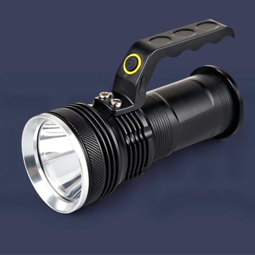 Мощный портативный прожектор фонарь перезаряжаемый водостойкий охотничий