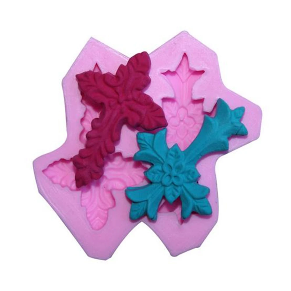 Крестообразная силиконовая форма для кухни выпечки торта конфет кондитерских