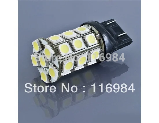 2 шт х Белый 7443 7440 T20 27 SMD 5050 светодиодный задний тормоз лампа стоп-сигнала |