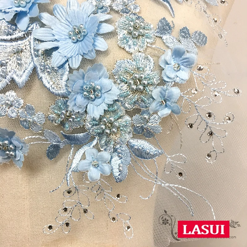 Новинка 0440 36 5*30 см = 1 шт. свадебное/вечернее платье LASUI 2019 сделай сам розовое синее