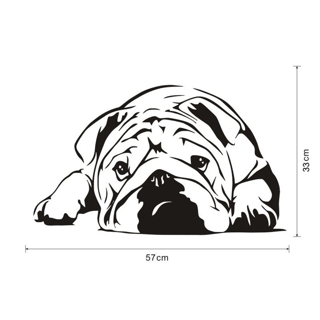 Новинка 2019 наклейки на стену с изображением милой собаки для кухни домашний