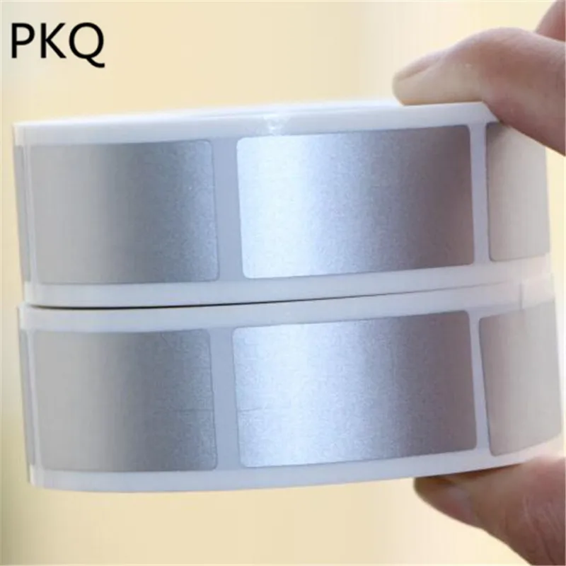 23x42mm/25x25mm silver adhesive SCRATCH OFF stickers DIY manual Label Tape hand made scratched stripe card film