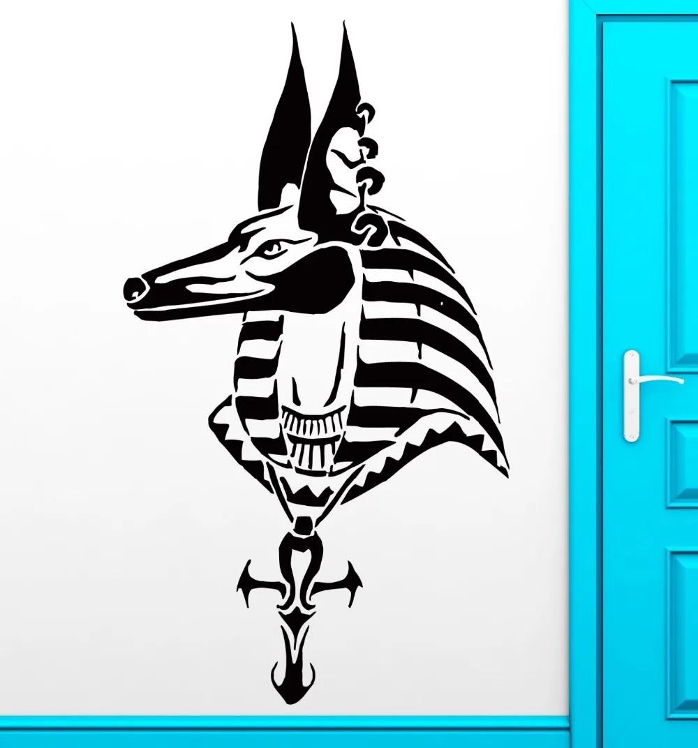 

Removable Fashion Wall Sticker Anubis Egypt God Mythology Horse Decal For Bedroom Home Decor Art Vinyl Sticker Paper A-85
