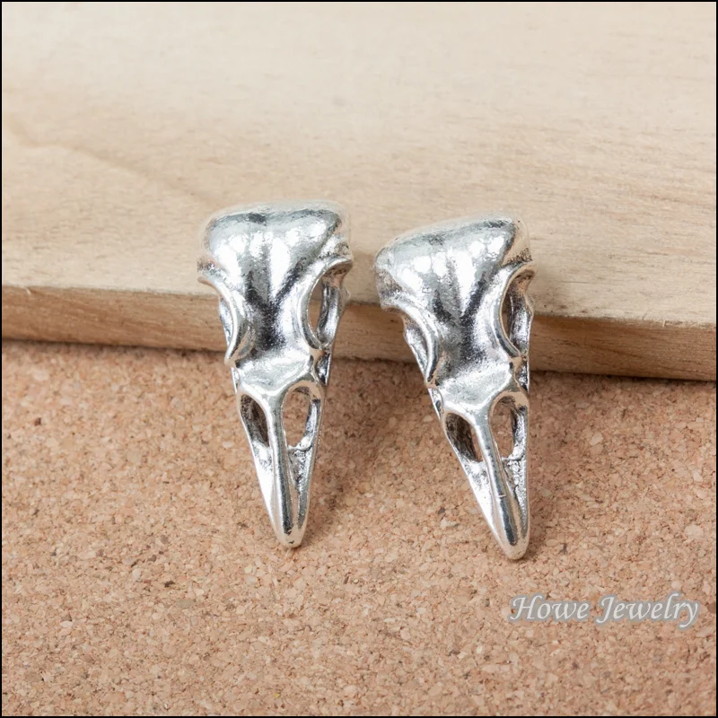 24 шт. кулон в виде черепа и птицы европейском стиле|jewelry findings|pendant findingssilver findings |